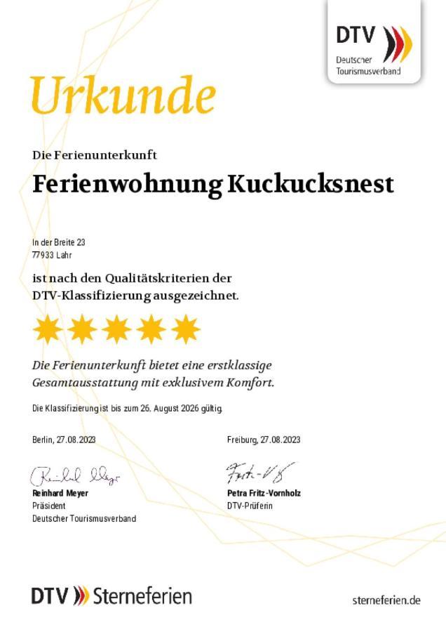Ferienwohnung Kuckucksnest Lahr  Εξωτερικό φωτογραφία
